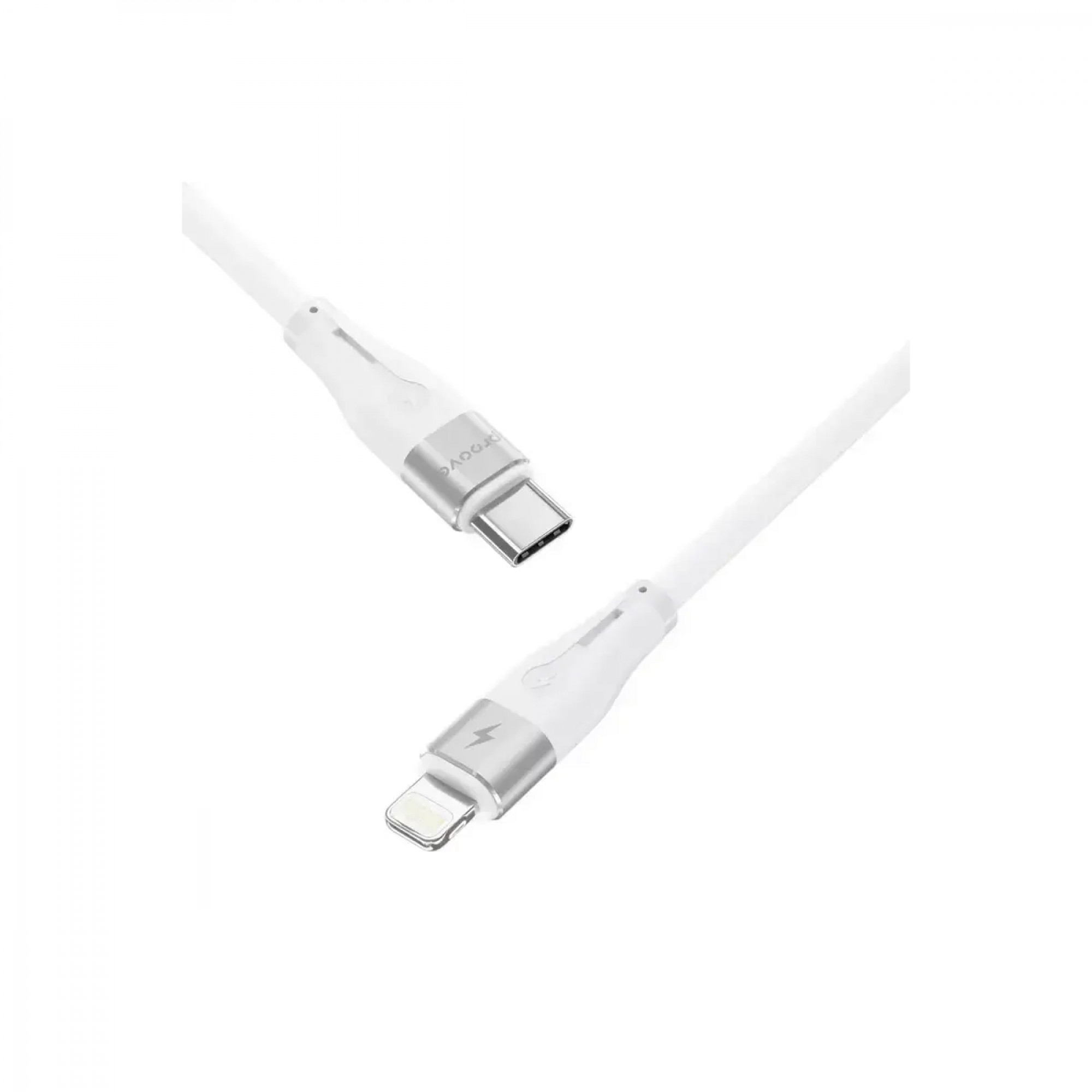 Кабель Proove Soft Silicone Type-C to Lightning 27W (1m) (white)